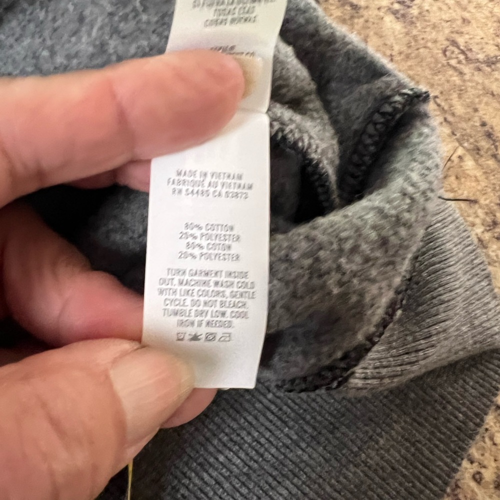 American Eagles Aerie Charcoal Crewneck terry sweatshirt Sweater - Picture 8 of 12